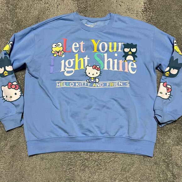 Sanrio Hello Kitty & Friends Love Yourself Sweatshirt Womens XL *flaw - Picture 1 of 7